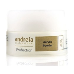 Andreia Polvo Acrílico Para la Construcción de Uñas Soft White 35g