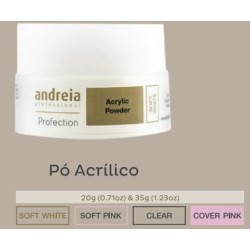 Andreia Polvo Acrílico Para la Construcción de Uñas Soft Pink 35g