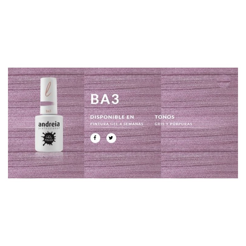 Esmalte Gel Andreia 4 Semanas BA3