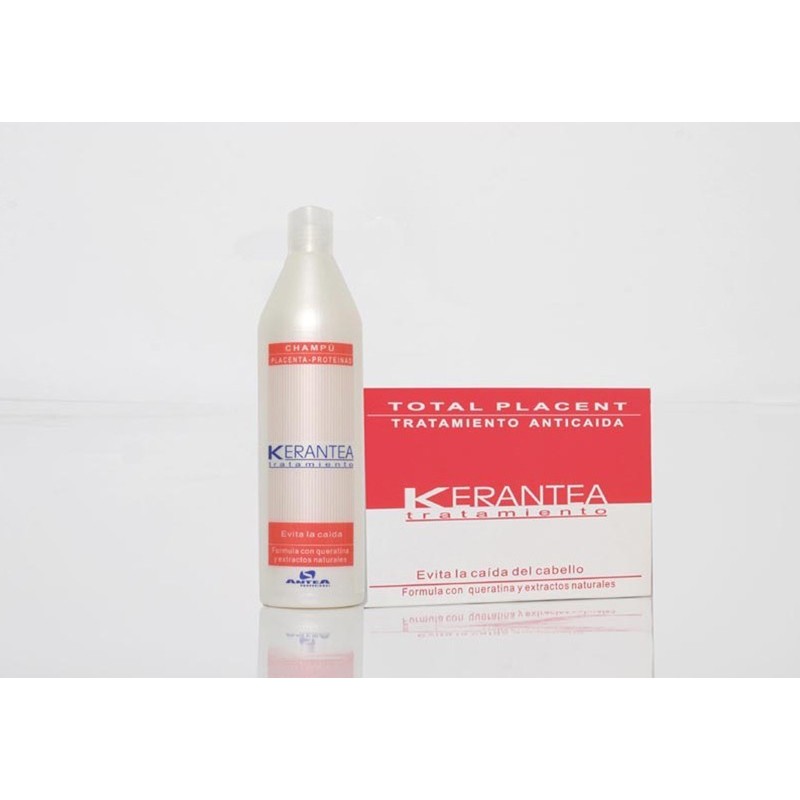 Lote Caida Kerantea 12 Viales+Champo 500ml