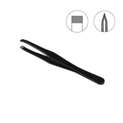 Pinza Depilar Soligen Negra Disna Profesional