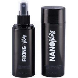 NANOFIBERS FIBRAS CAPILARES CON KERATINA NEGRO 25g