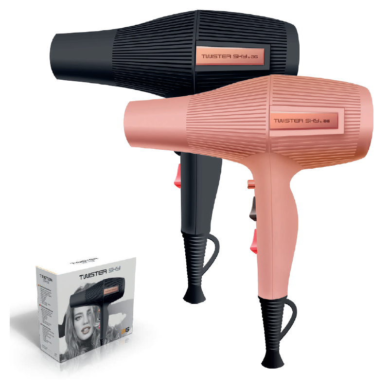 Secador Mano Asuer Twister Negro SKY 2400W