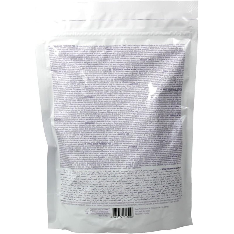 Saga Nysha Color Pro Polvos Decolorantes Negro Plex 500 g