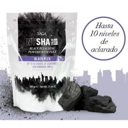 Saga Nysha Color Pro Polvos Decolorantes Negro Plex 500 g