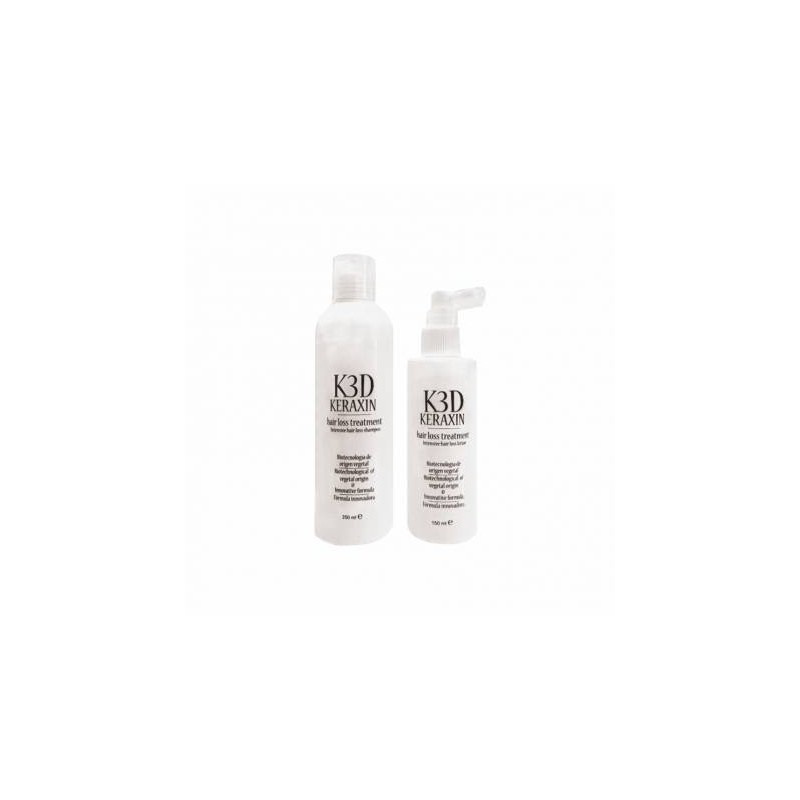 K3D KERAXIN hair loss treatment Pack Regenerador K3D 250ml+150ml